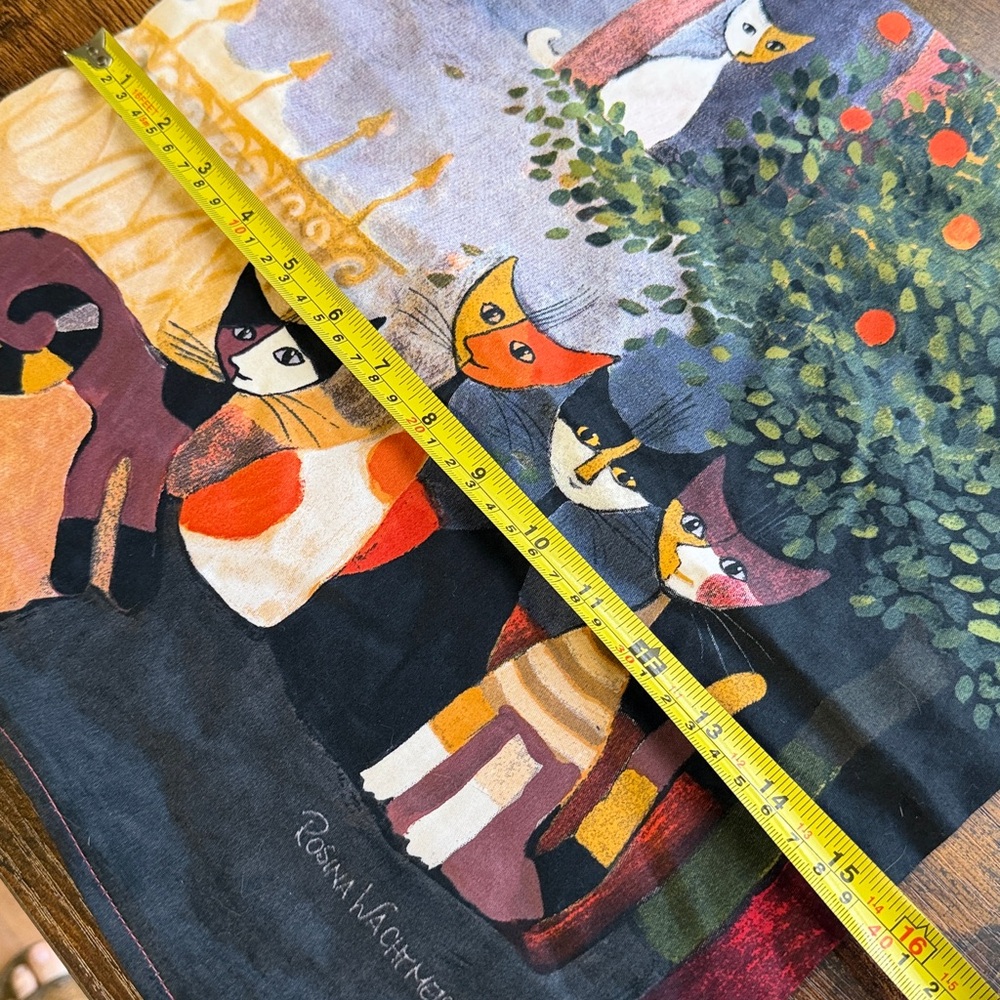 Rosina Wachtmeister Cat Print Pillowcase Colorful New - Picture 8 of 8
